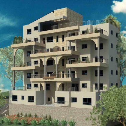 שלוש עשרה יחידות דיור בבניין בן שבע קומות בטבריה